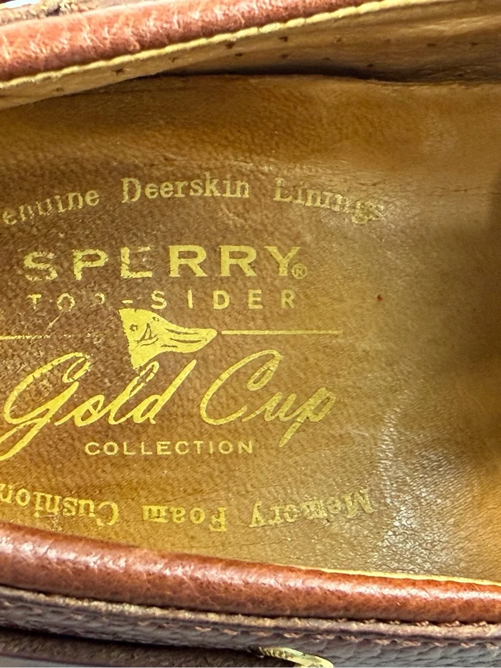 Sperry Men's Gold Cup Authentic Original 2-Eye Boat Shoe Brown size 11.5